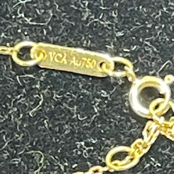 18 k Pink Clover Bracelet, size 7-7.5 . - Picture 7 of 14